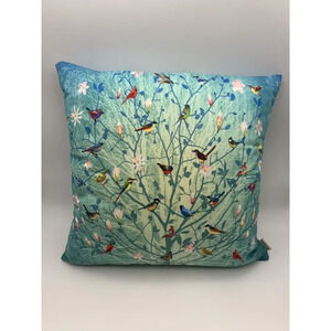 Emvency Beautiful Aqua Blue Colorful Bird Throw Pillow Decor